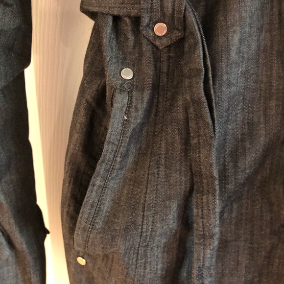 Calvin Klein Denim Trench Coat. Size M. - Picture 2 of 10